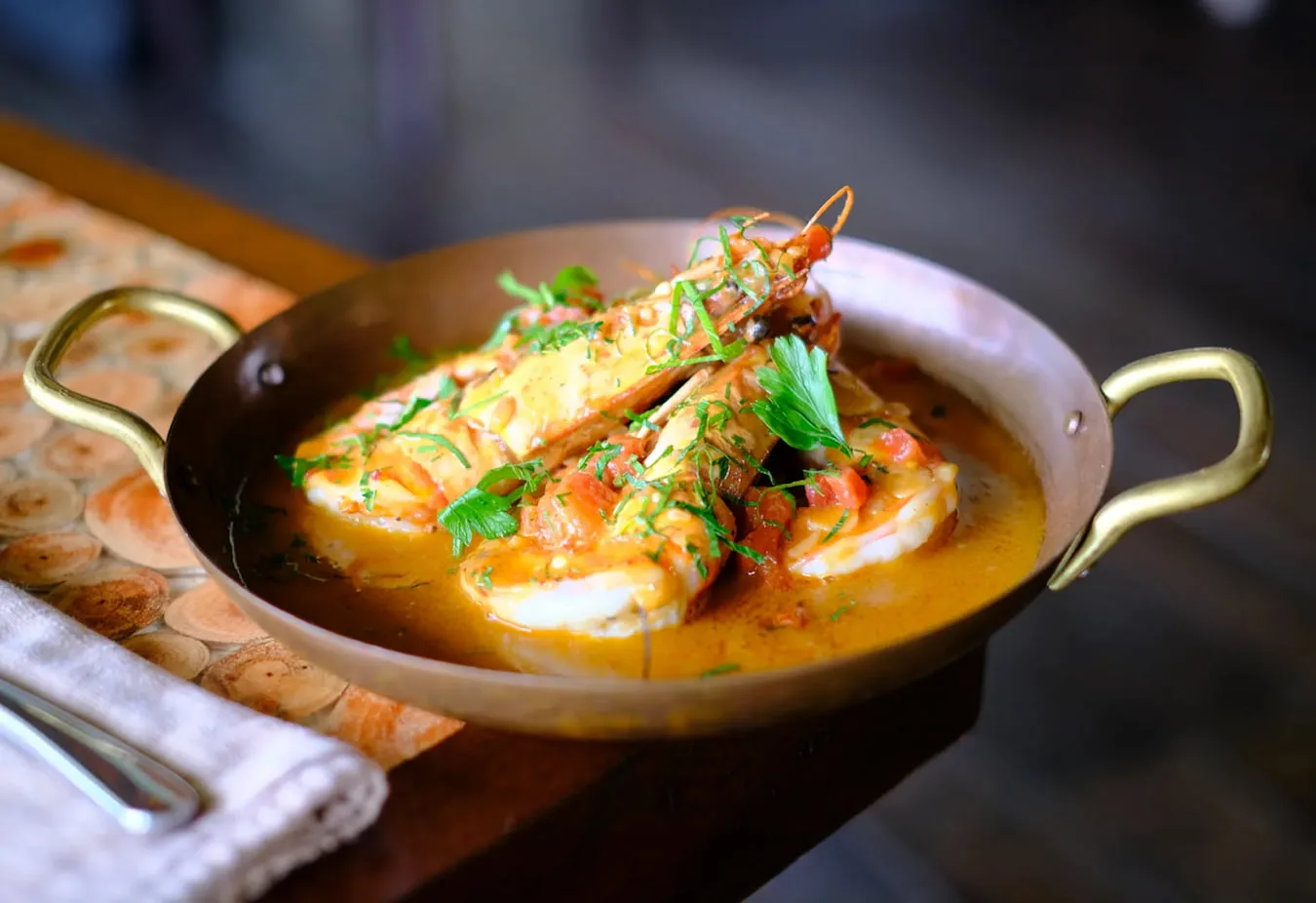 Gamberoni Con Bisque